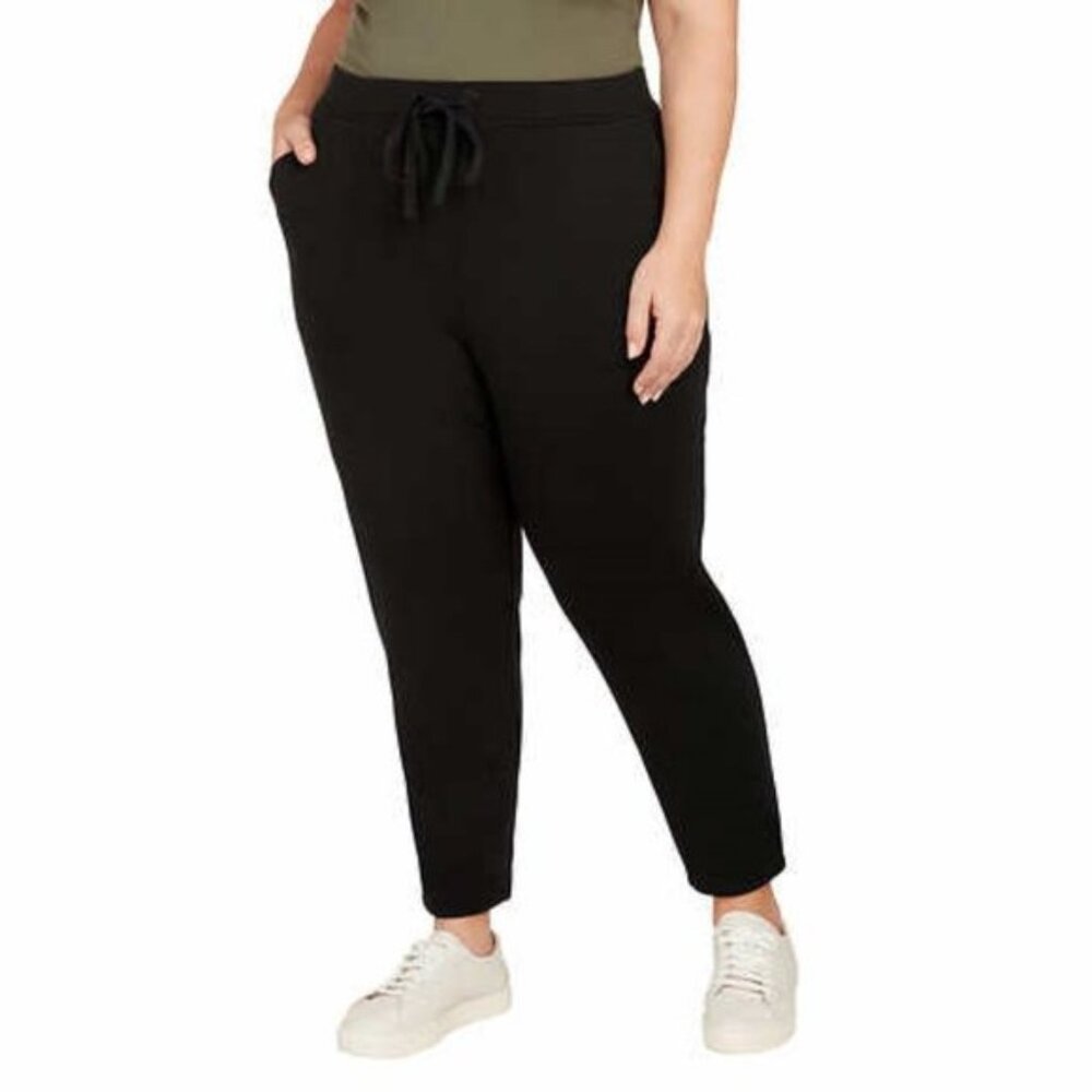 Max & Mia Womens Live In Pull On Pants (Black, X-Small)